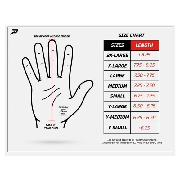 PHENOM • Phenom Elite Columbia Blue Football Gloves - VPS4 - Pro Label Edition - Picture 6 of 6